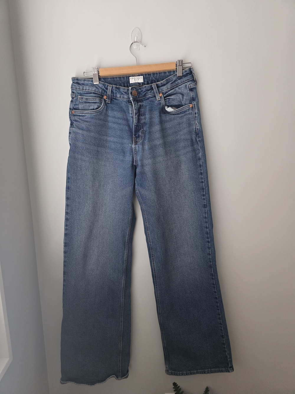 Sanctuary Denim Wide Leg Jeans Size 8 Blue High Rise Stretch - Picture 2 of 12